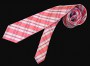Krawatte gestreift rot weiss grau